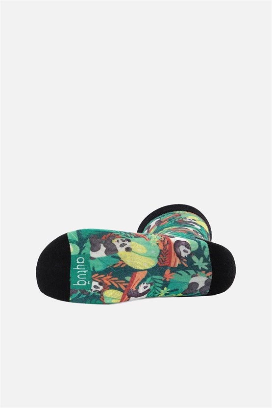 Aytuğ Unisex Pamuklu Panda Desenli Eğlenceli Soket Çorabı Panda Desenli