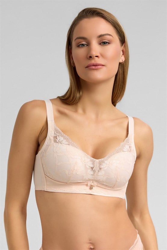 Dantel Detaylı Hayalet Sütyen Pembe