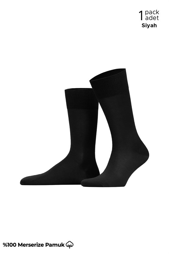 Erkek %100 Merserize 6 Çift Düz Süper İnce Soket Çorap Çok Renkli
