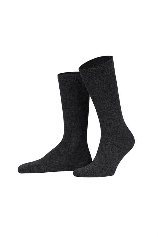 Erkek Dört Mevsim Organik Dörtlü Soket Çorap Antrasit