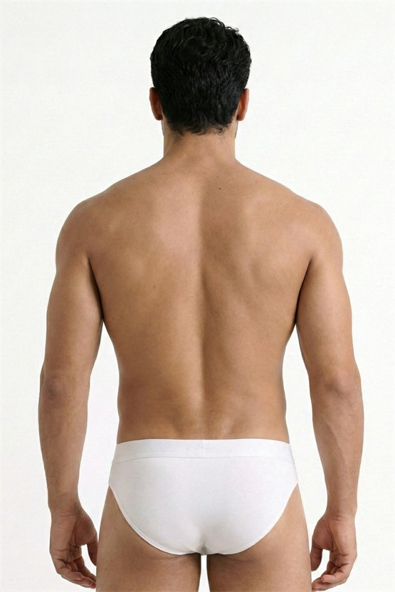 Erkek Modal Basic Slim Fit Slip Beyaz