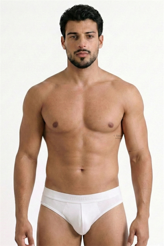 Erkek Modal Basic Slim Fit Slip Beyaz