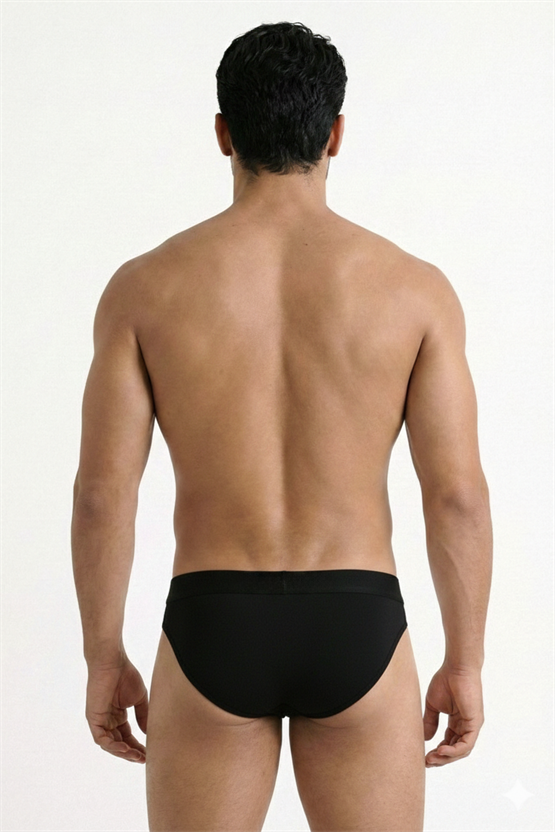 Erkek Modal Basic Slim Fit Slip SİYAH