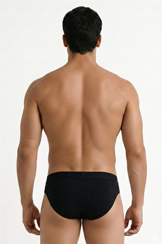 Erkek Modal Slim Fit Tanga SİYAH
