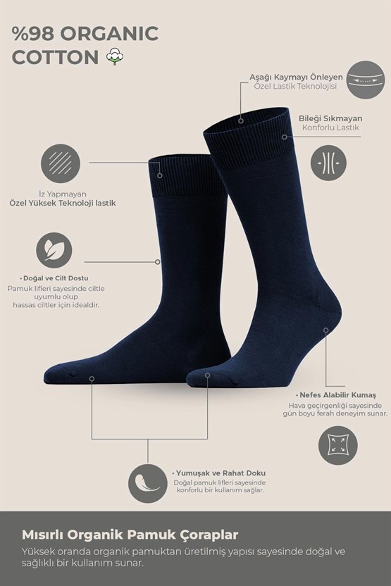 Erkek Pamuklu 6 Çift Düz Süper İnce Soket Çorap Çok Renkli