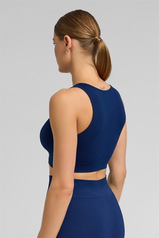 Kadın Activewear Alda Seamless Crop Lacivert