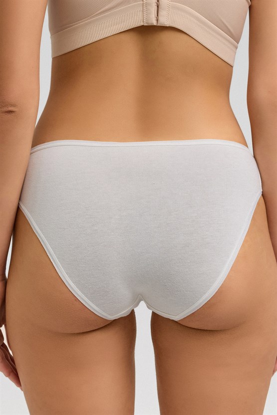 Kadın Mısırlı Modal Slip Külot Ekru