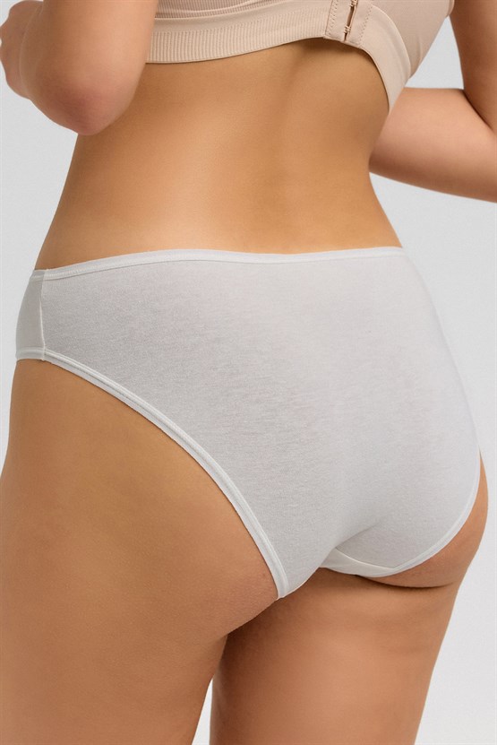 Kadın Mısırlı Modal Slip Külot Ekru