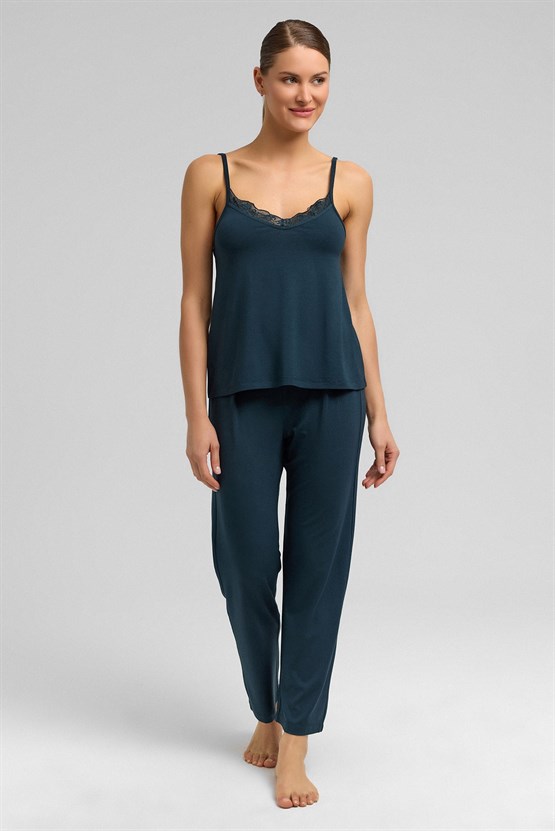 Kadın Örme İp Askılı Atlet Antrasit