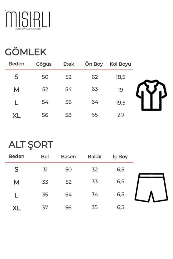 Kadın Pamuklu Kısa Kollu Gömlek Şortlu Takım Açık Pembe
