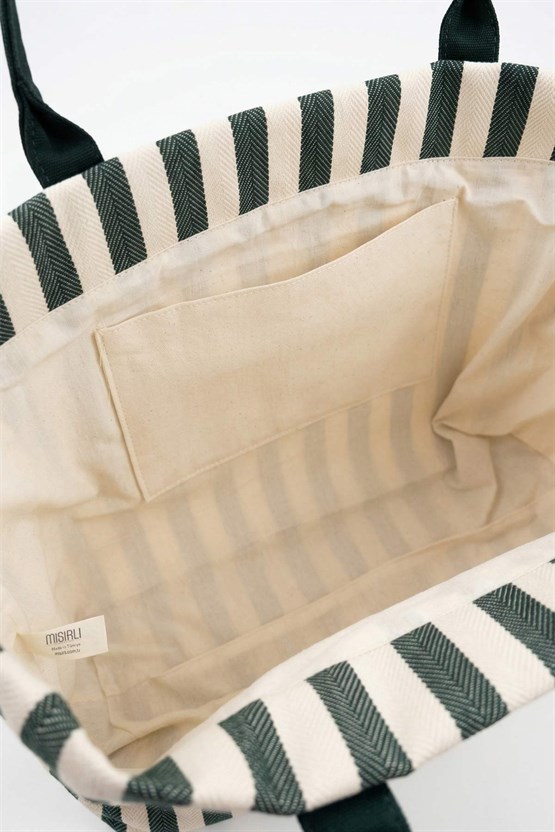 Kadın Plaj Çanta Yeşil