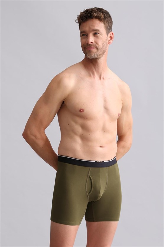 Mısırlı BAMBU SPARTACUS PERFORMANCE Long Boxer Koyu Haki