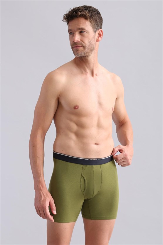 Mısırlı BAMBU SPARTACUS PERFORMANCE Long Boxer Haki