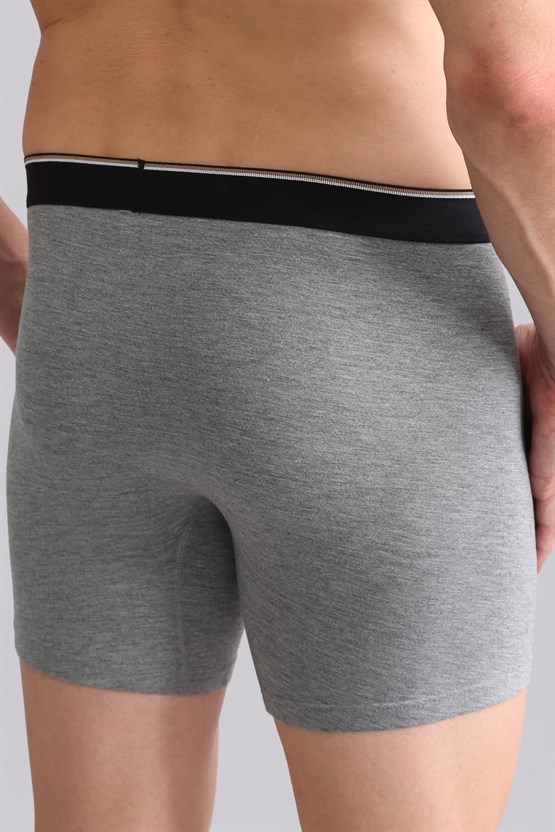 Mısırlı BAMBU SPARTACUS PERFORMANCE Long Boxer Gri Melanj