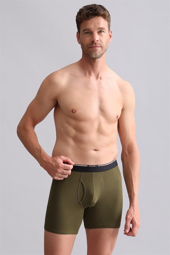 Mısırlı BAMBU SPARTACUS PERFORMANCE Long Boxer Koyu Haki