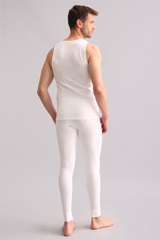 Mısırlı BAMBU TERMAL V Yaka Sporcu Atlet / T-Shirt Ekru