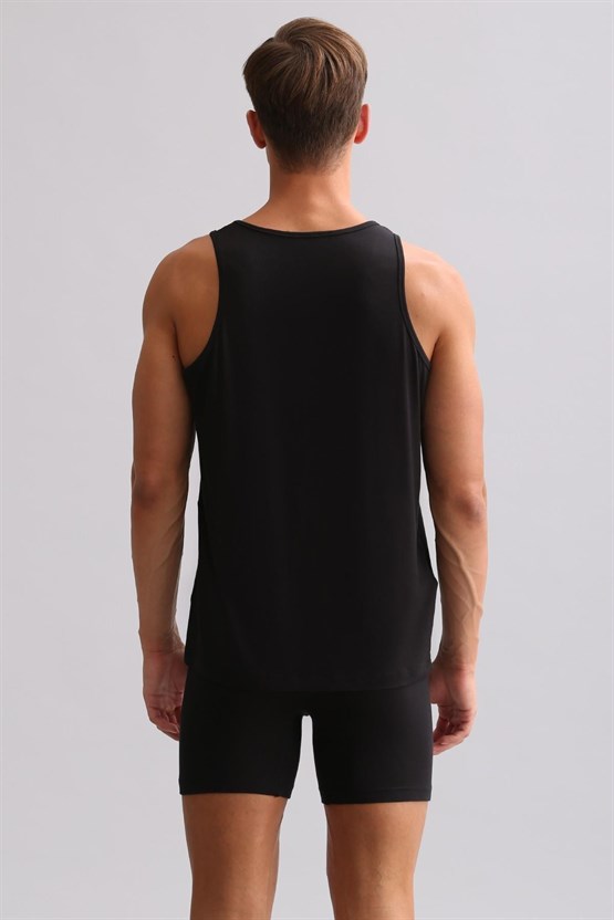 Mısırlı BAMBU ZEUS LUXURY Regular Fit Basic Atlet Siyah