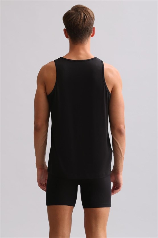 Mısırlı BAMBU ZEUS LUXURY Regular Fit Basic Atlet Siyah