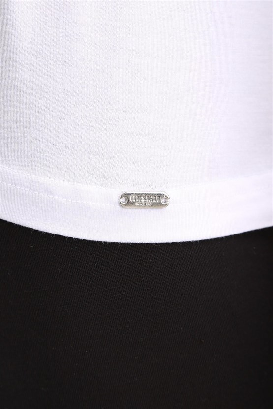 Mısırlı BAMBU ZEUS LUXURY Regular Fit Basic Atlet Beyaz