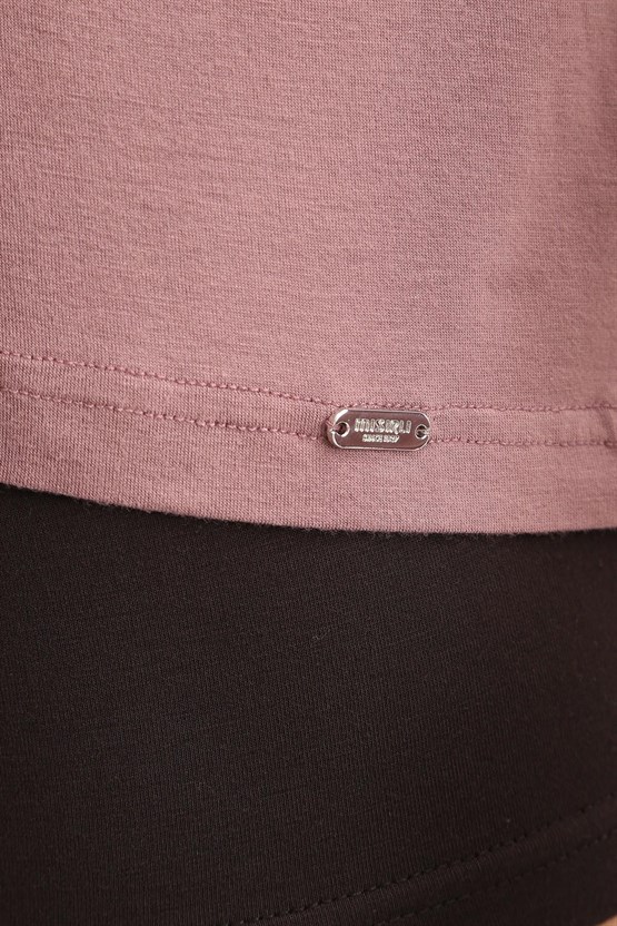 Mısırlı BAMBU ZEUS LUXURY Regular Fit Bisiklet Yaka Fanila / T-Shirt Lavender