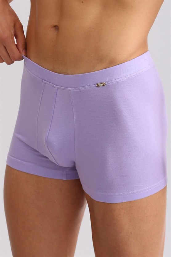 Mısırlı BAMBU ZEUS LUXURY Regular Fit Metal Armalı Boxer Mor