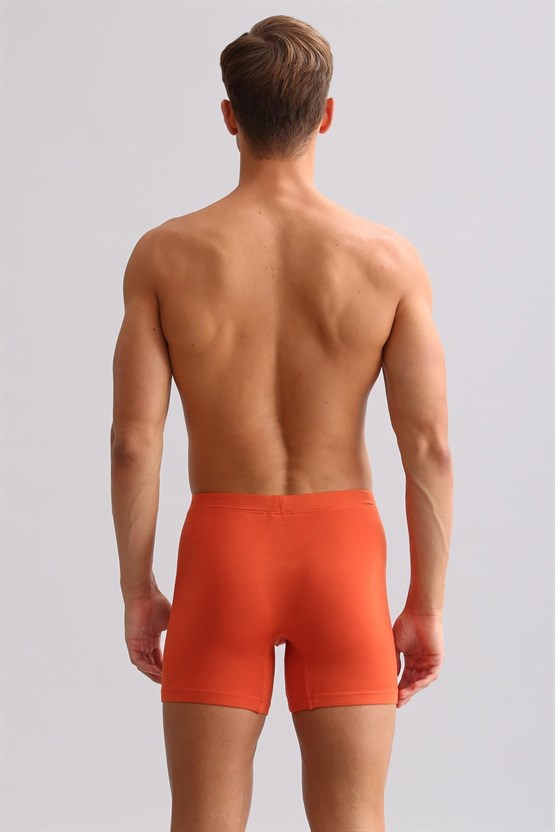 Mısırlı BAMBU ZEUS LUXURY Regular Fit Metal Armalı Long Boxer Pas Kırmızı