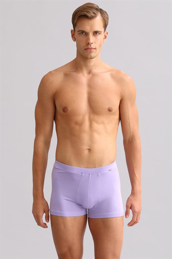 Mısırlı BAMBU ZEUS LUXURY Regular Fit Metal Armalı Boxer Mor