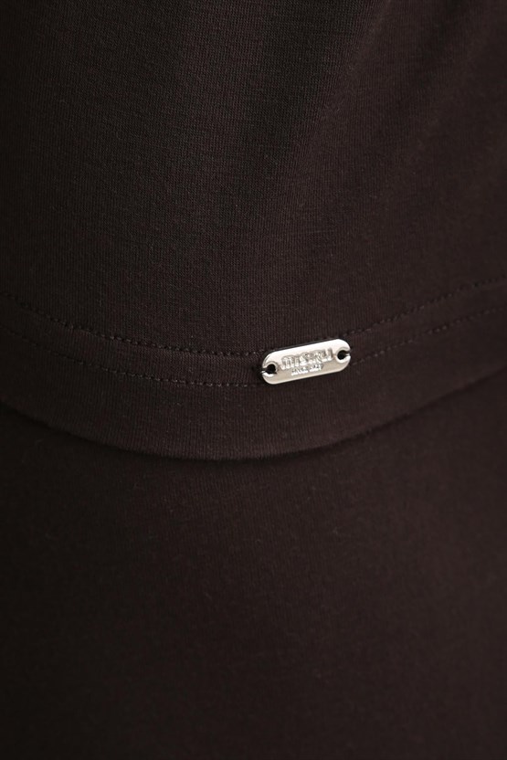 Mısırlı BAMBU ZEUS LUXURY Regular Fit V Yaka Fanila / T-Shirt Kahverengi