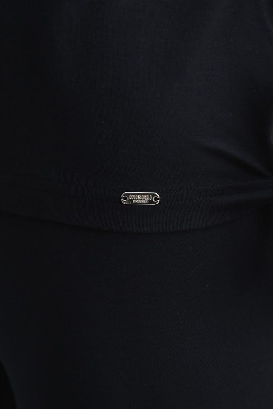 Mısırlı BAMBU ZEUS LUXURY Regular Fit V Yaka Fanila / T-Shirt Lacivert