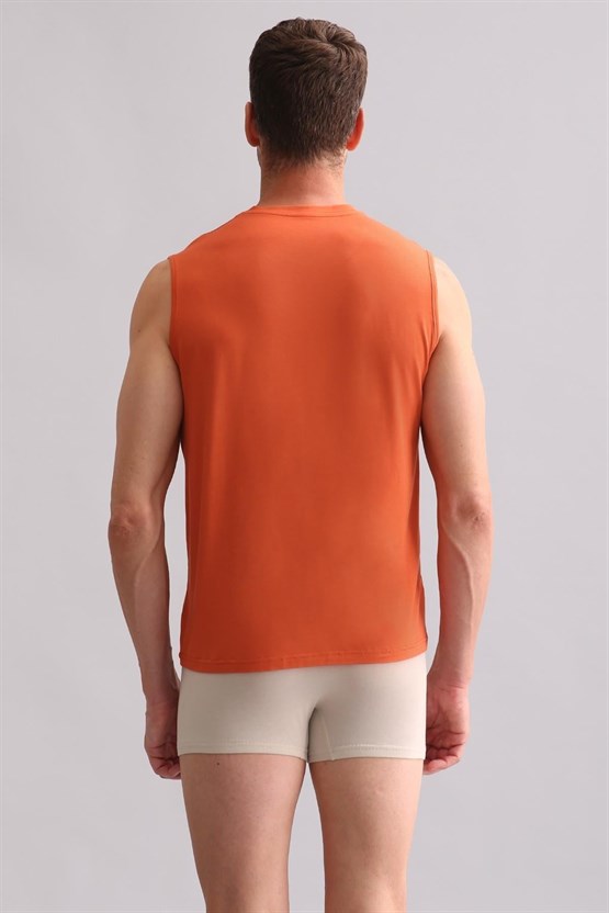 Mısırlı BAMBU ZEUS Regular Fit Bisiklet Yaka Sporcu Atlet / T-Shirt Pas Kırmızı