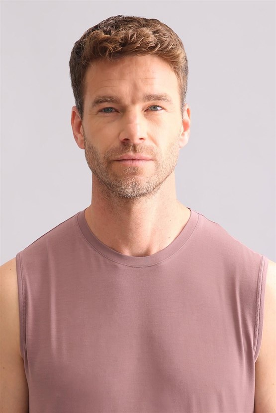 Mısırlı BAMBU ZEUS Regular Fit Bisiklet Yaka Sporcu Atlet / T-Shirt Lavender