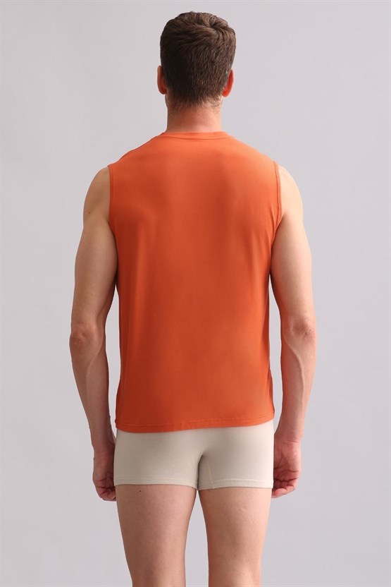 Mısırlı BAMBU ZEUS Regular Fit Bisiklet Yaka Sporcu Atlet / T-Shirt Pas Kırmızı