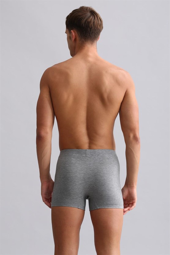 Mısırlı BAMBU ZEUS Regular Fit Boxer Gri Melanj