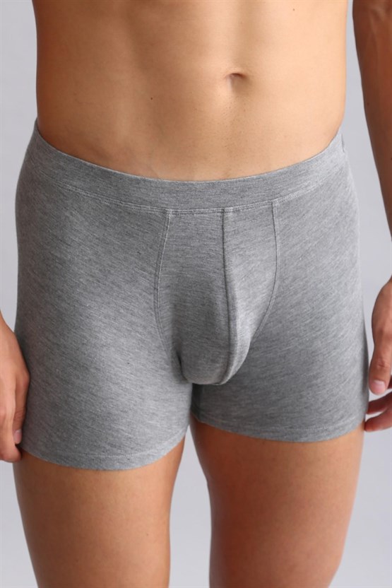 Mısırlı BAMBU ZEUS Regular Fit Boxer Gri Melanj