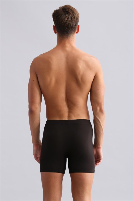 Mısırlı BAMBU ZEUS Regular Fit Long Boxer Kahverengi