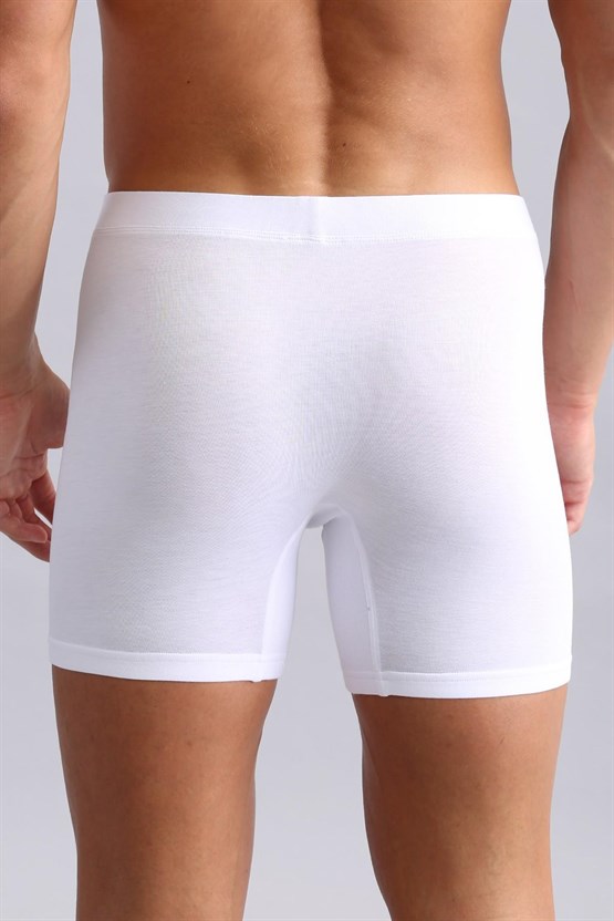 Mısırlı BAMBU ZEUS Regular Fit Long Boxer Beyaz