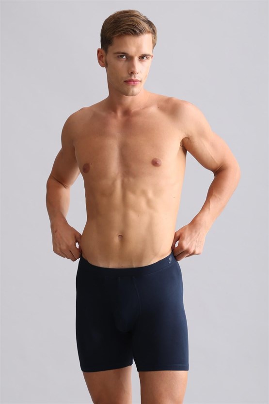 Mısırlı BAMBU ZEUS Regular Fit Long Boxer Lacivert