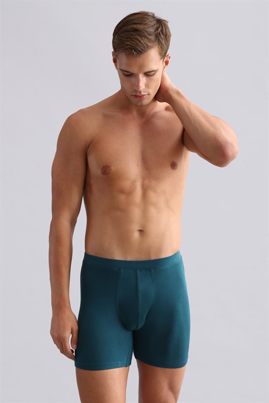 Mısırlı BAMBU ZEUS Regular Fit Long Boxer Fit Green