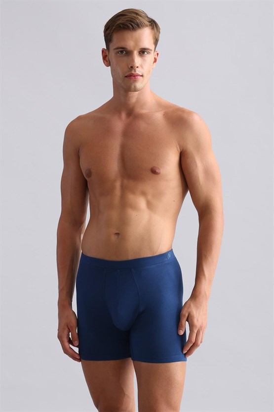Mısırlı BAMBU ZEUS Regular Fit Long Boxer Gece Mavisi