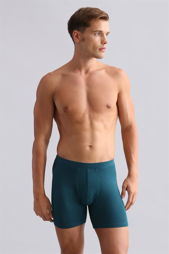 Mısırlı BAMBU ZEUS Regular Fit Long Boxer Fit Green