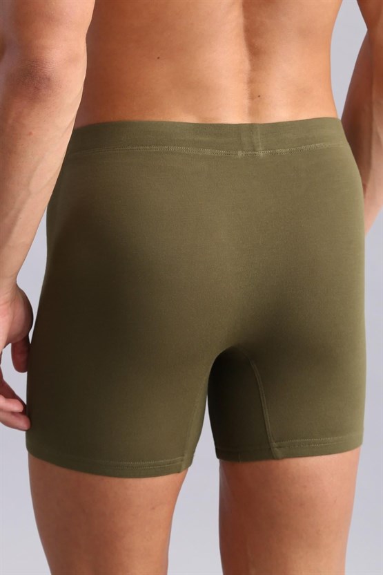 Mısırlı BAMBU ZEUS Regular Fit Long Boxer Koyu Haki