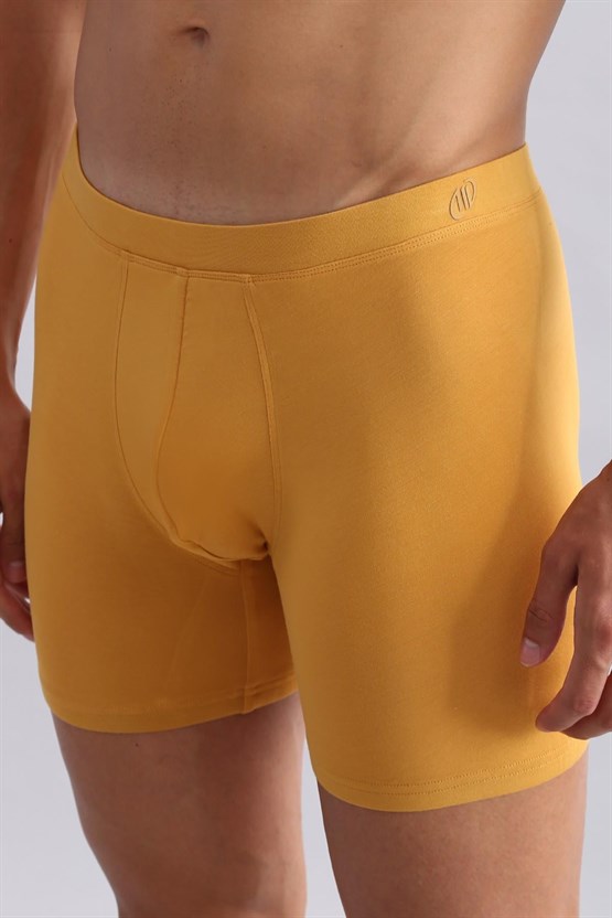Mısırlı BAMBU ZEUS Regular Fit Long Boxer Hardal