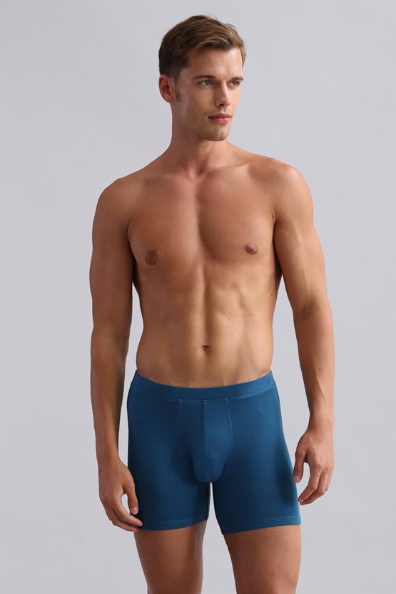 Mısırlı BAMBU ZEUS Regular Fit Long Boxer Petrol