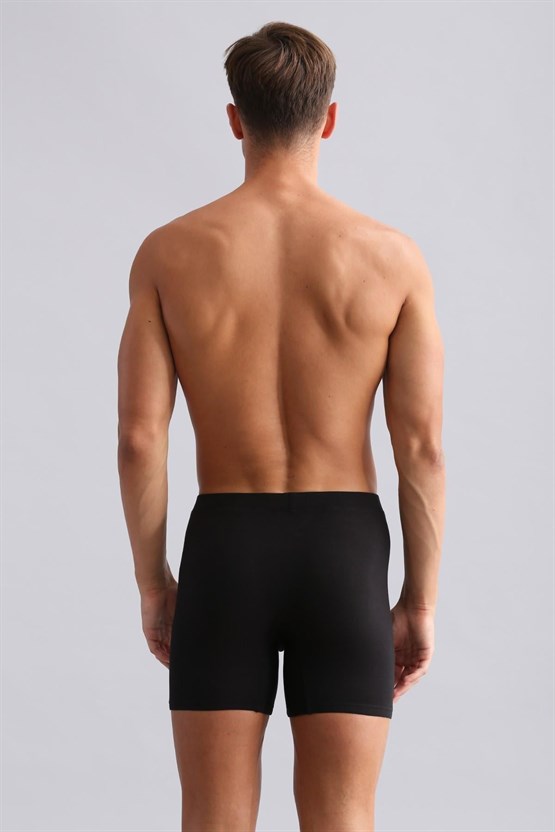 Mısırlı BAMBU ZEUS Regular Fit Long Boxer Siyah