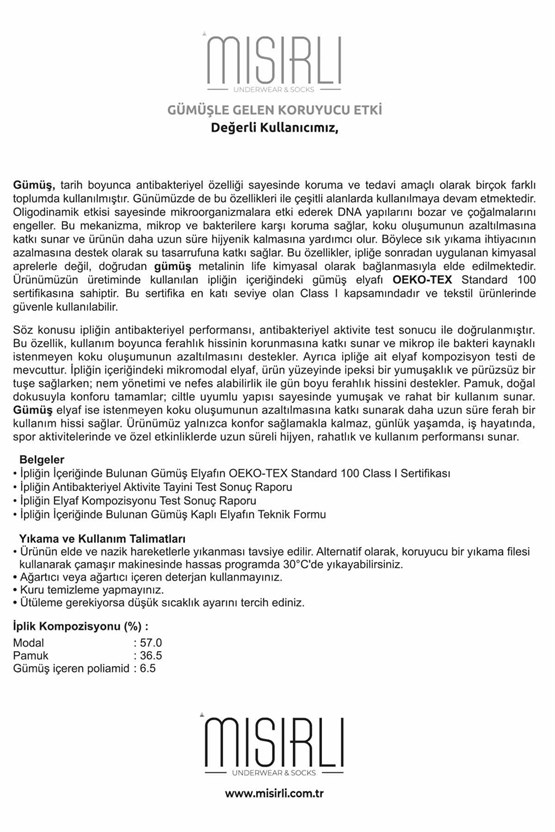 Mısırlı Erkek  Silverman GÜMÜŞ Boxer Uzun - Long Siyah