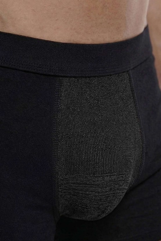 Mısırlı Erkek  Silverman GÜMÜŞ Boxer Uzun - Long Siyah