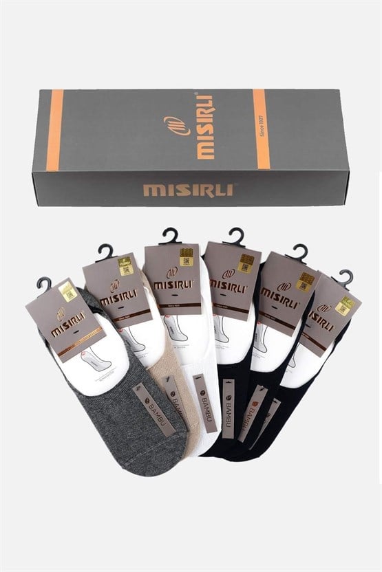 Mısırlı Erkek Bambu 6 Çift Yazlık Babet Çorap Çok Renkli
