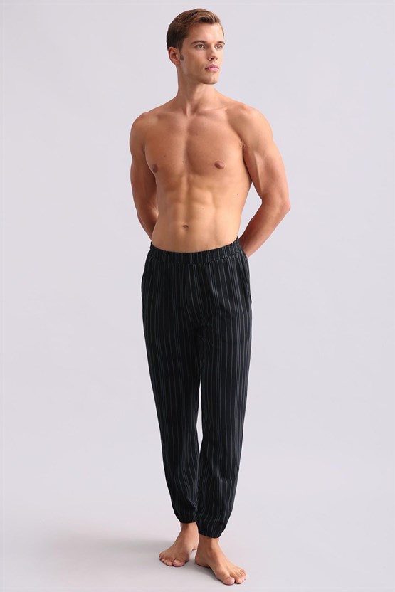 Mısırlı Erkek Bambu Jogger Pantolon Siyah