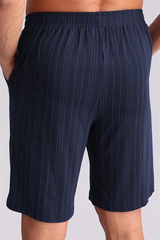 Mısırlı Erkek Bambu Pijama Şort Lacivert