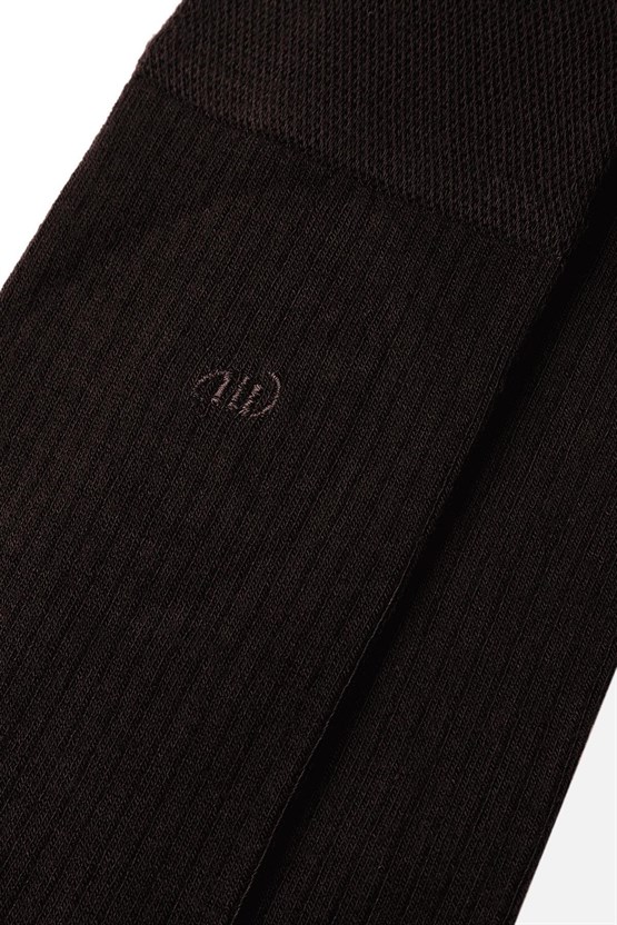 Mısırlı Erkek Bambu Tekli Soket Çorap Kahverengi